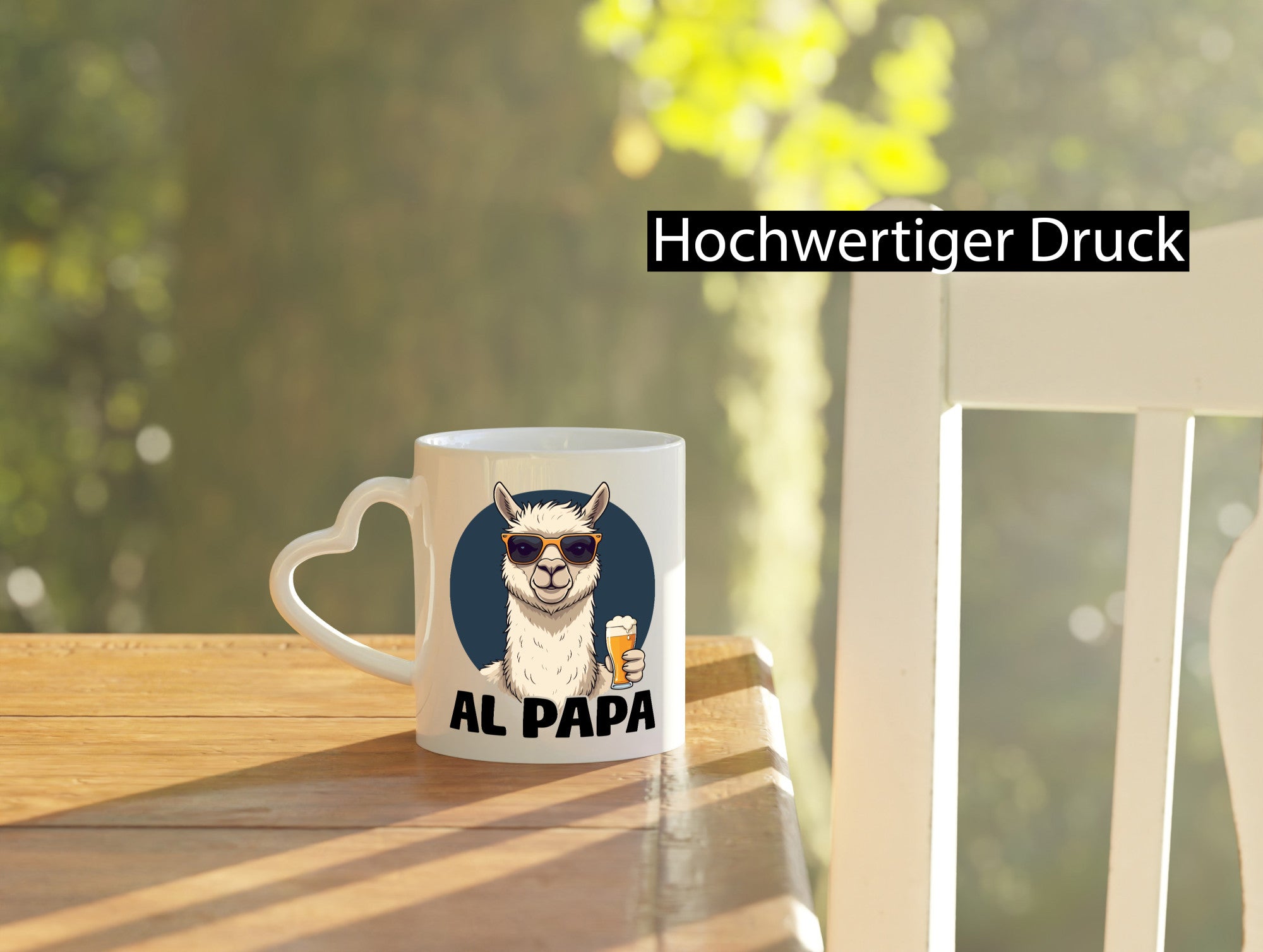 Al Papa | Lama Alpaka Vatertag Bier Liebhaber lustiger Spruch Geschenk Familie