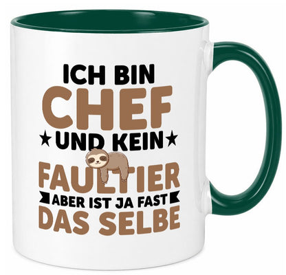Ich bin kein Faultier: Chef | Führungskraft Vorgesetzter lustig Arbeit Kollegen Tasse