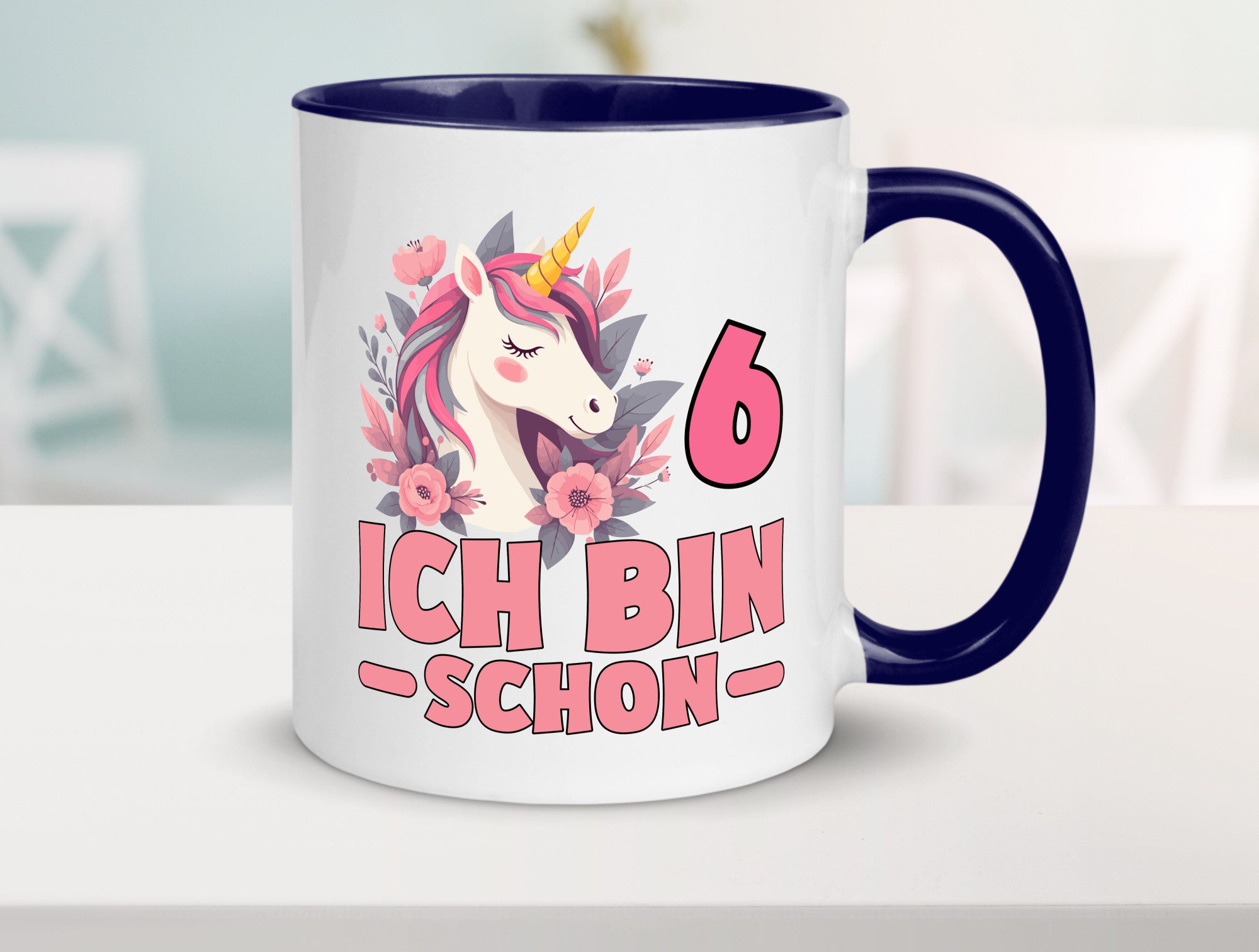 6. Geburtstag | 6 Jahre Einhorn bin schon Mädchen Geschenk Geschenkidee
