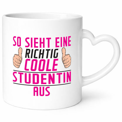 Richtig Coole Studentin | Uni Studium Universität Humor Geschenkidee Tasse