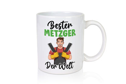 Bester Metzger | Fleischer Metzgerei v2 Geschenkidee Humor Tasse