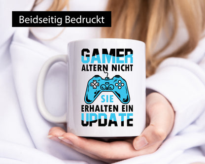Gamer altern nicht | Controller Geschenk Humor Geschenkidee lustiger Spruch