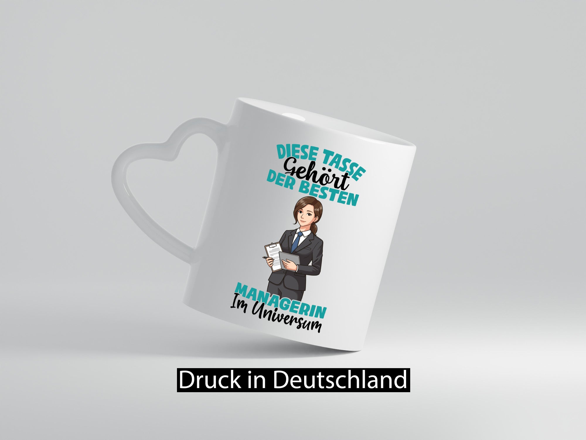 Im Universum: Managerin | Management Geschenkidee Humor Tasse