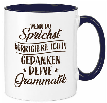 Grammatik korrigieren während du sprichst | Sterne lustig Humor Geschenkidee