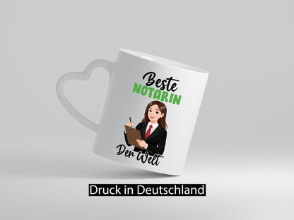 Beste Notarin | Juristin v2 lustig Humor Geschenkidee Geschenk Tasse