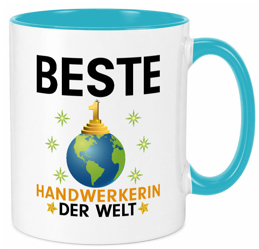 Welt Beste Handwerkerin | Handwerkerinnen lustiger Spruch Geschenk Humor Tasse