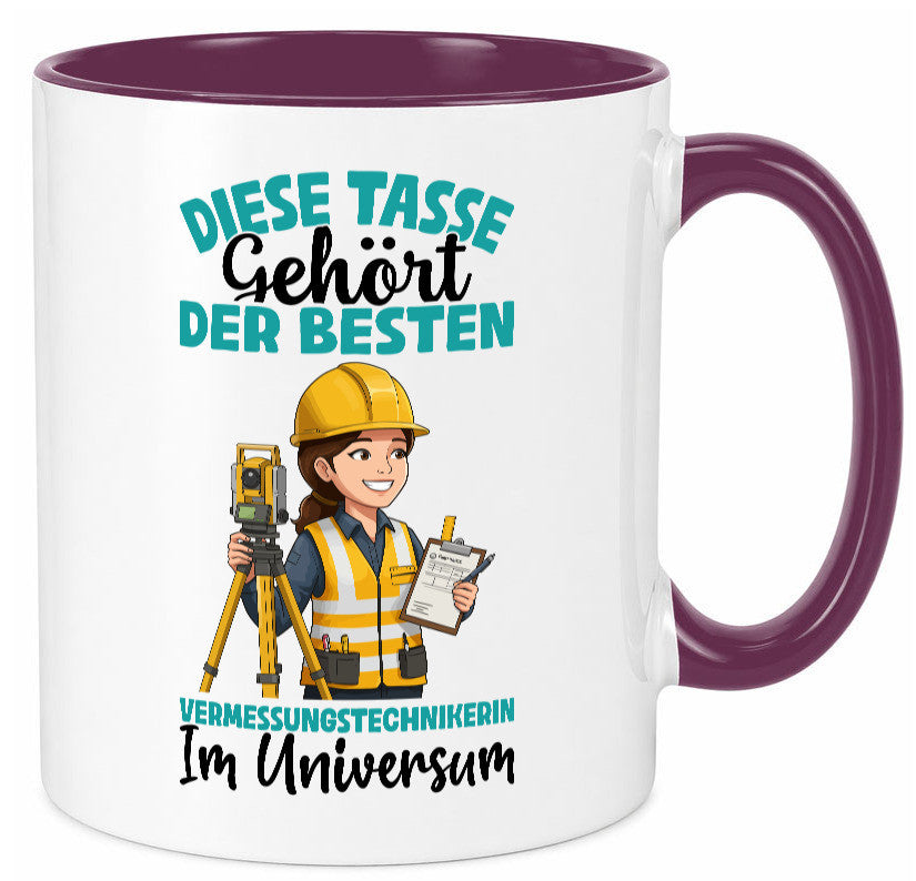 Im Universum: Vermessungstechnikerin | Techniker lustiger Spruch Geschenk Humor