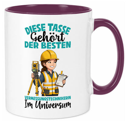 Im Universum: Vermessungstechnikerin | Techniker lustiger Spruch Geschenk Humor