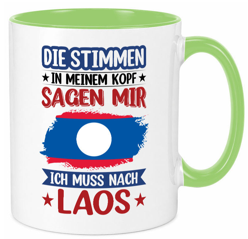 Laos | Urlaub Stimmen in meinem Kopf Traumland lustig Humor Geschenkidee