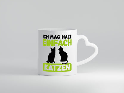 Ich mag Katzen | Tierfreund Katzenliebhaber süßer Comic Geschenk Tierliebhaber