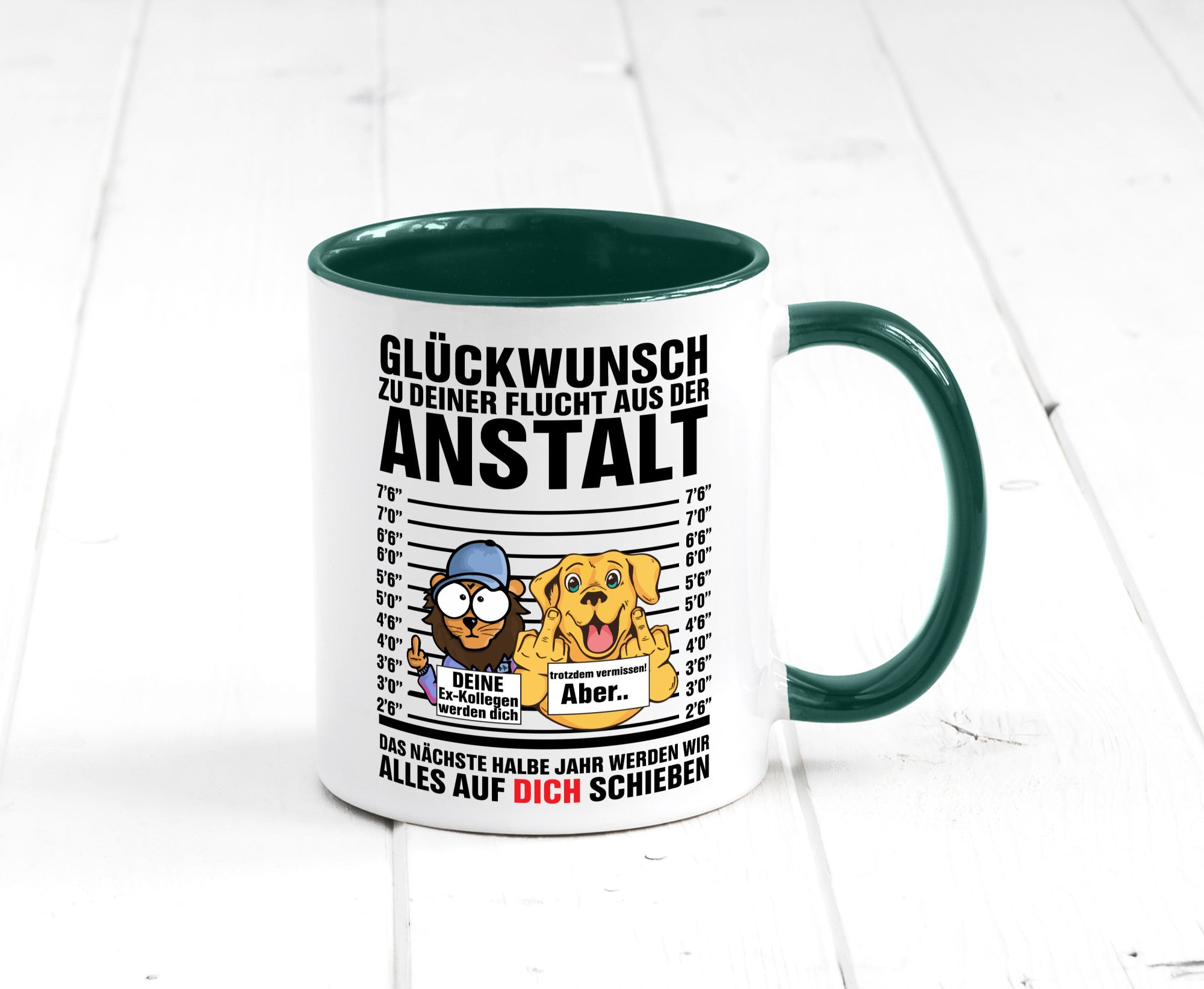 Glückwunsch zu deiner Flucht | Abschiedgeschenk v3 Geschenk Humor Geschenkidee