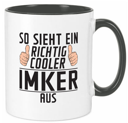 Richtig Cooler Imker | Imkerei Geschenkidee Humor Tasse