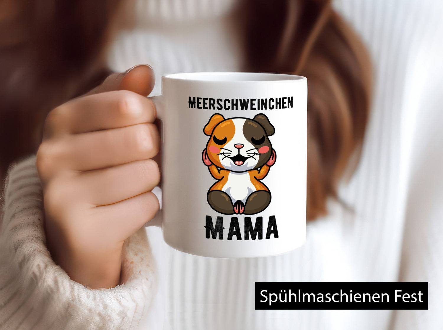 Meerschweinchen Mama Geschenkidee Familie Humor Tasse