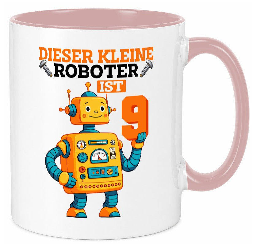 9. Geburtstag | 9 Jahre Roboter Junge lustig Geschenkidee Geschenk Tasse