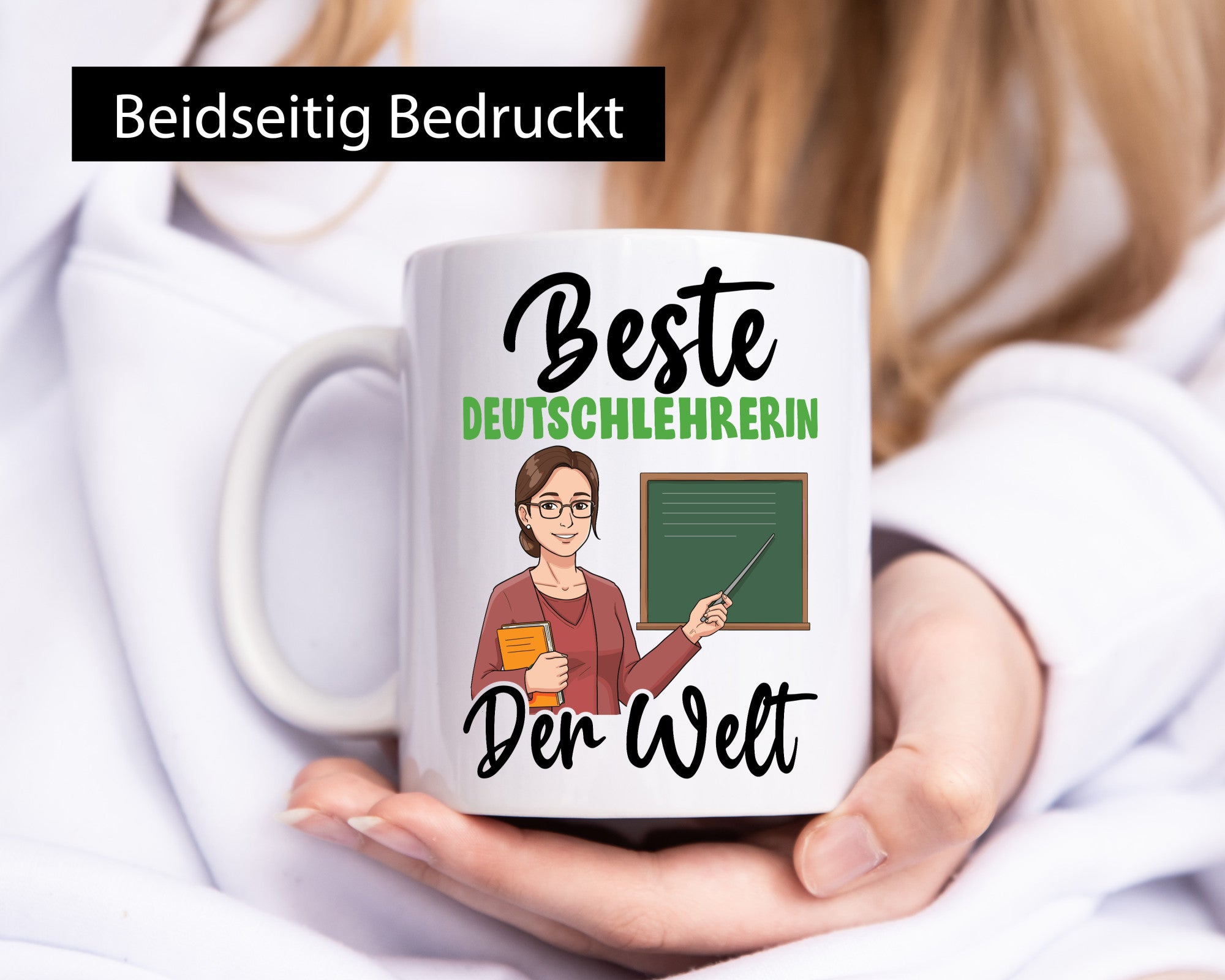 Beste Deutschlehrerin | Lehrer v2 Geschenkidee Humor Tasse