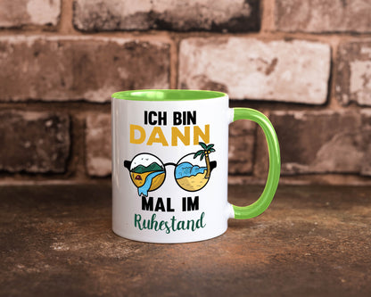 Bin dann mal im Ruhestand | Sonnenbrille Palme Meer lustig Jubiläum Geschenk