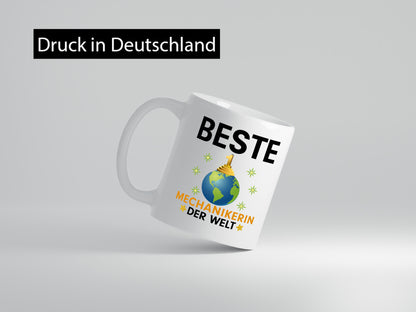 Welt Beste Mechanikerin | KFZ lustiger Spruch Geschenk Humor Geschenkidee Tasse