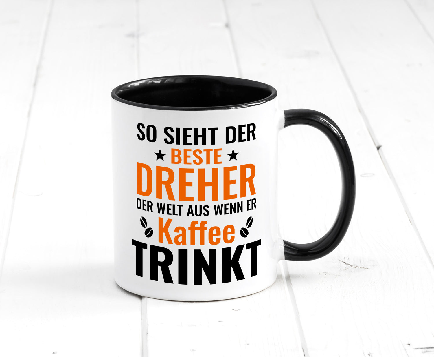Kaffee trinkt: Dreher | Fräser Geschenkidee Humor Tasse