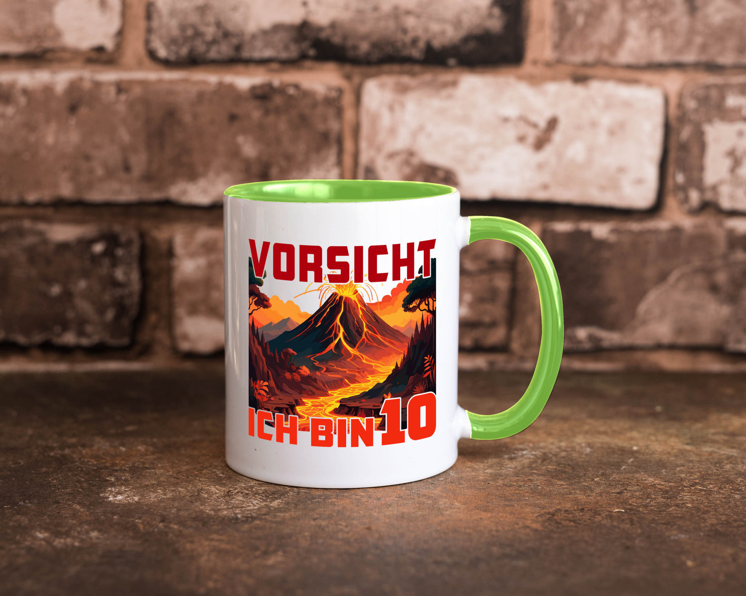 10. Geburtstag | 10 Jahre Vulkanausbruch Vulkan Humor Geschenkidee Tasse