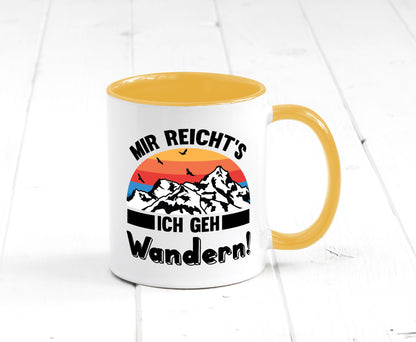 Mir reichts ich geh Wandern | Berge Laufen Natur Humor Geschenkidee Tasse