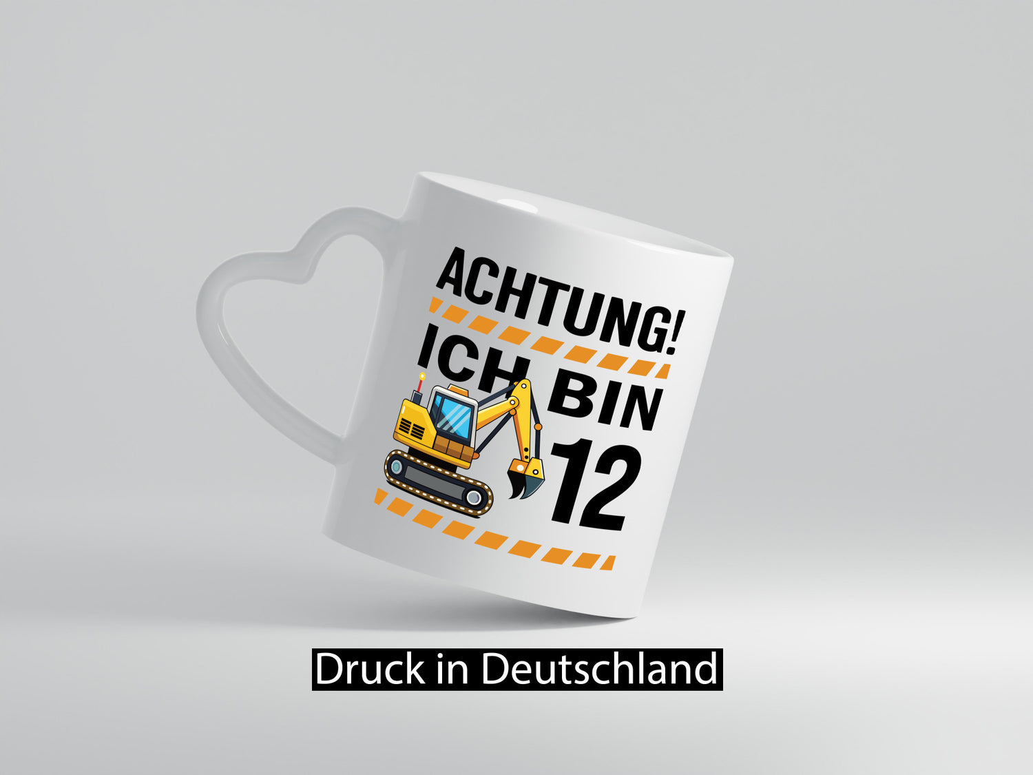 12 Geburtstag Ich bin | Bagger Junge Geschenk Geschenkidee lustiger Spruch Tasse