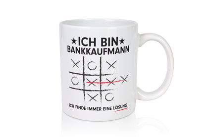 Lösung Finden: Bankkaufmann | Kaufmann lustig Humor Geschenkidee Geschenk Tasse