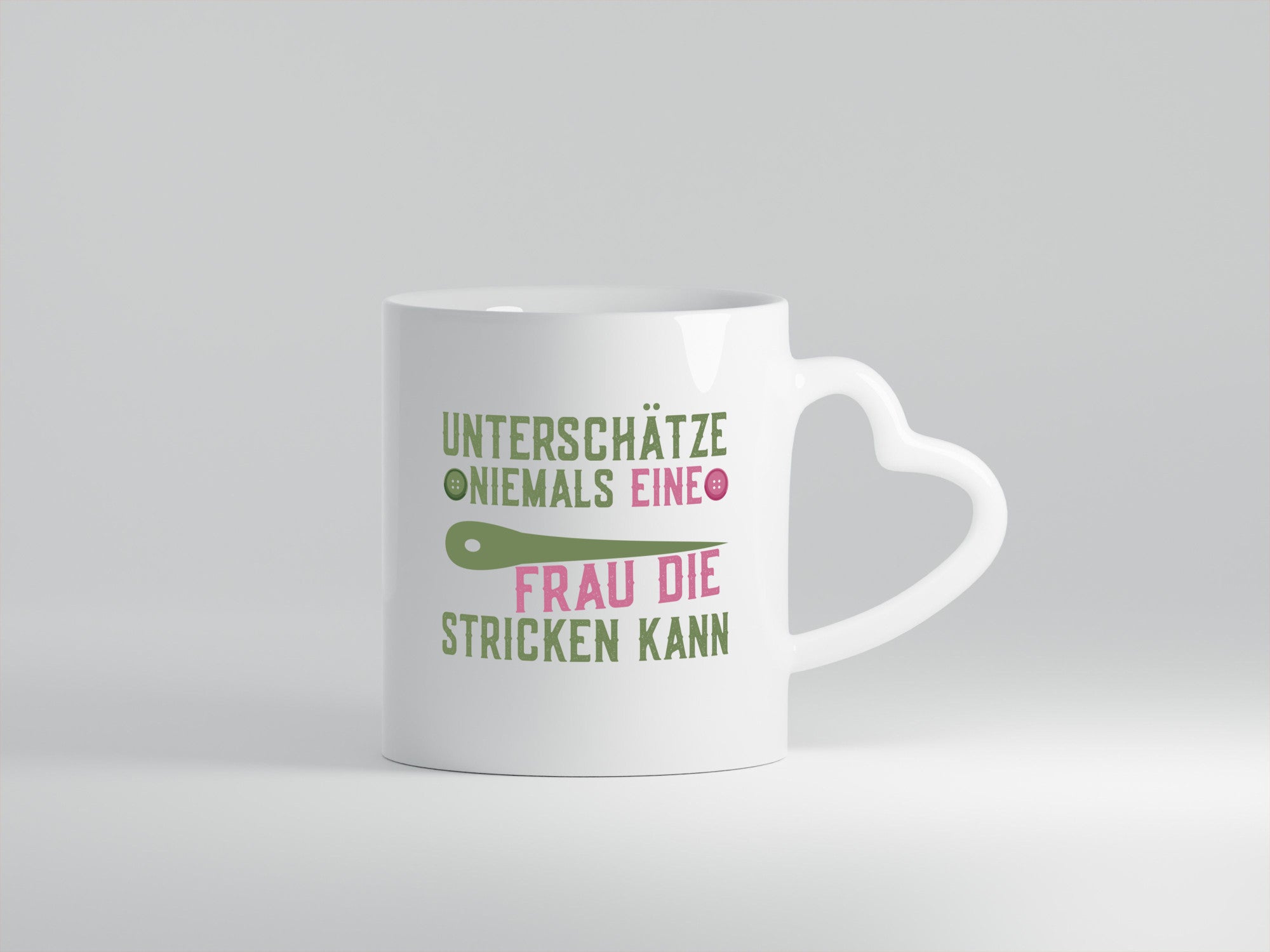 Frau, die stricken kann | Strickerin Spruch Geschenk Humor Geschenkidee