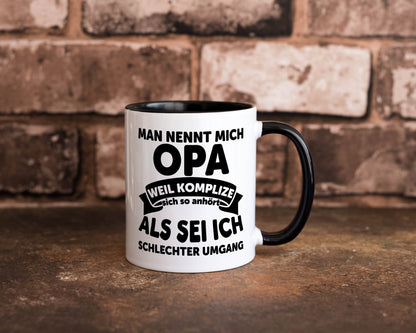 Nenn mich Opa, Komplize schlechter Umgang | Opa Witz Geschenk Familie