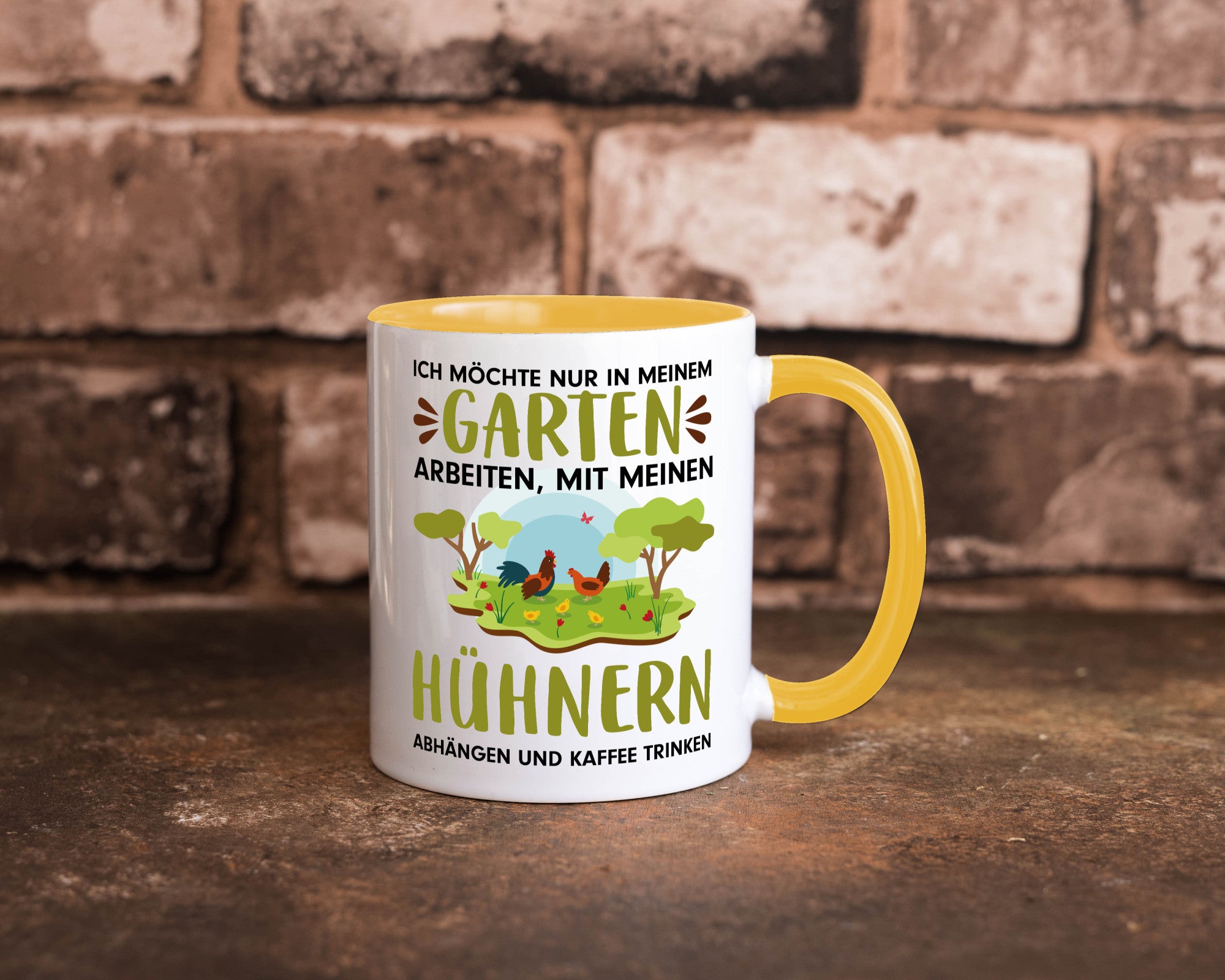 Garten Hühner | Gartenarbeit Tasse Bauernhof Spruch lustiger Geschenk Arbeit