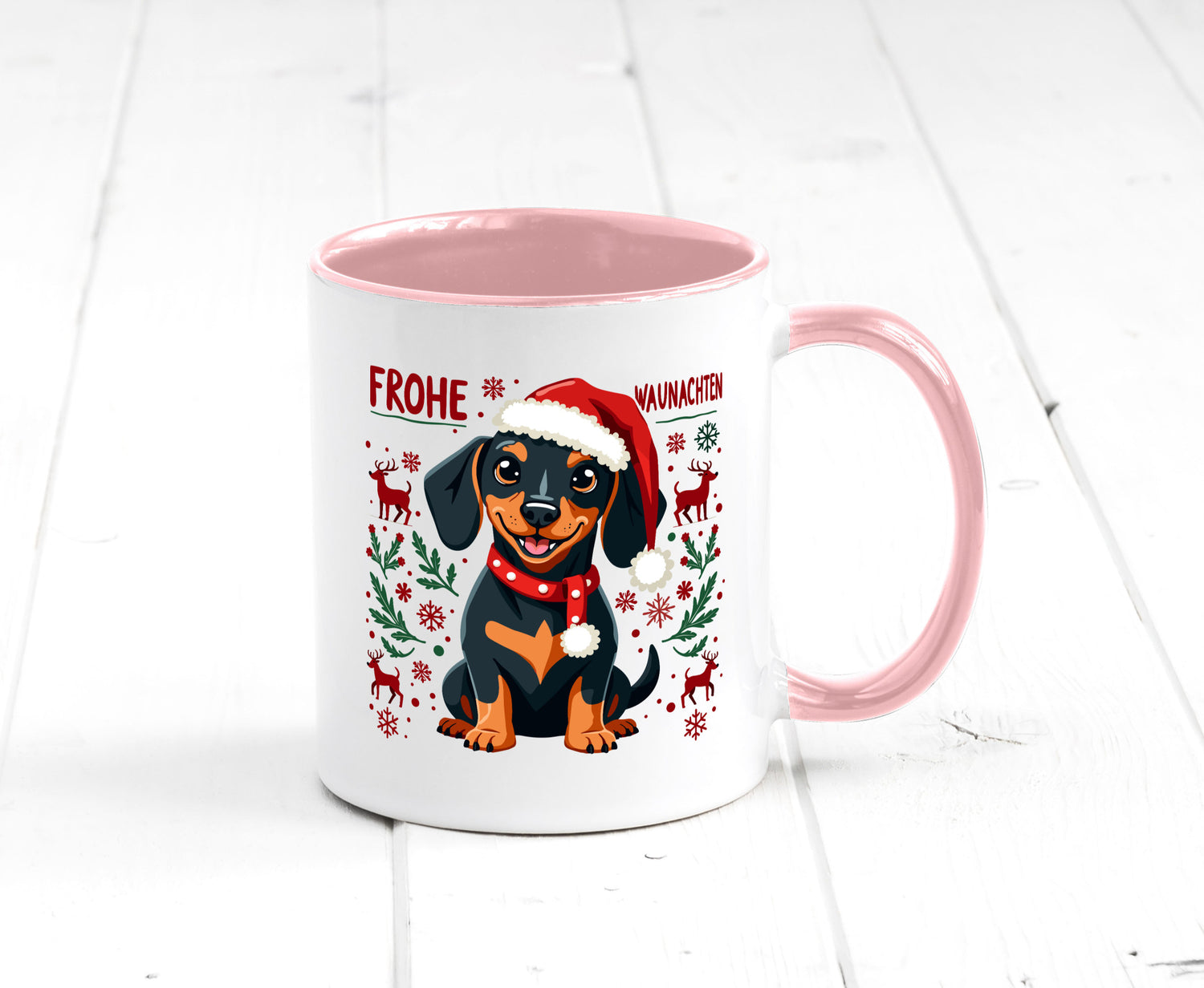 Frohe Waunachten | Ugly Christmas Weihnachtshund v2 Humor Tierliebhaber