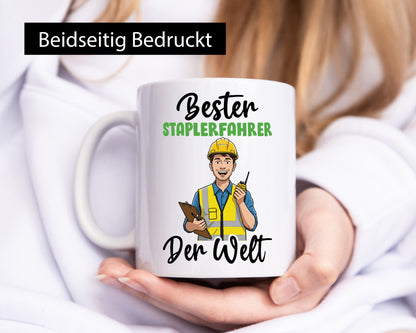 Bester Staplerfahrer | Gabelstapler Fahrer v2 lustig Humor Geschenkidee