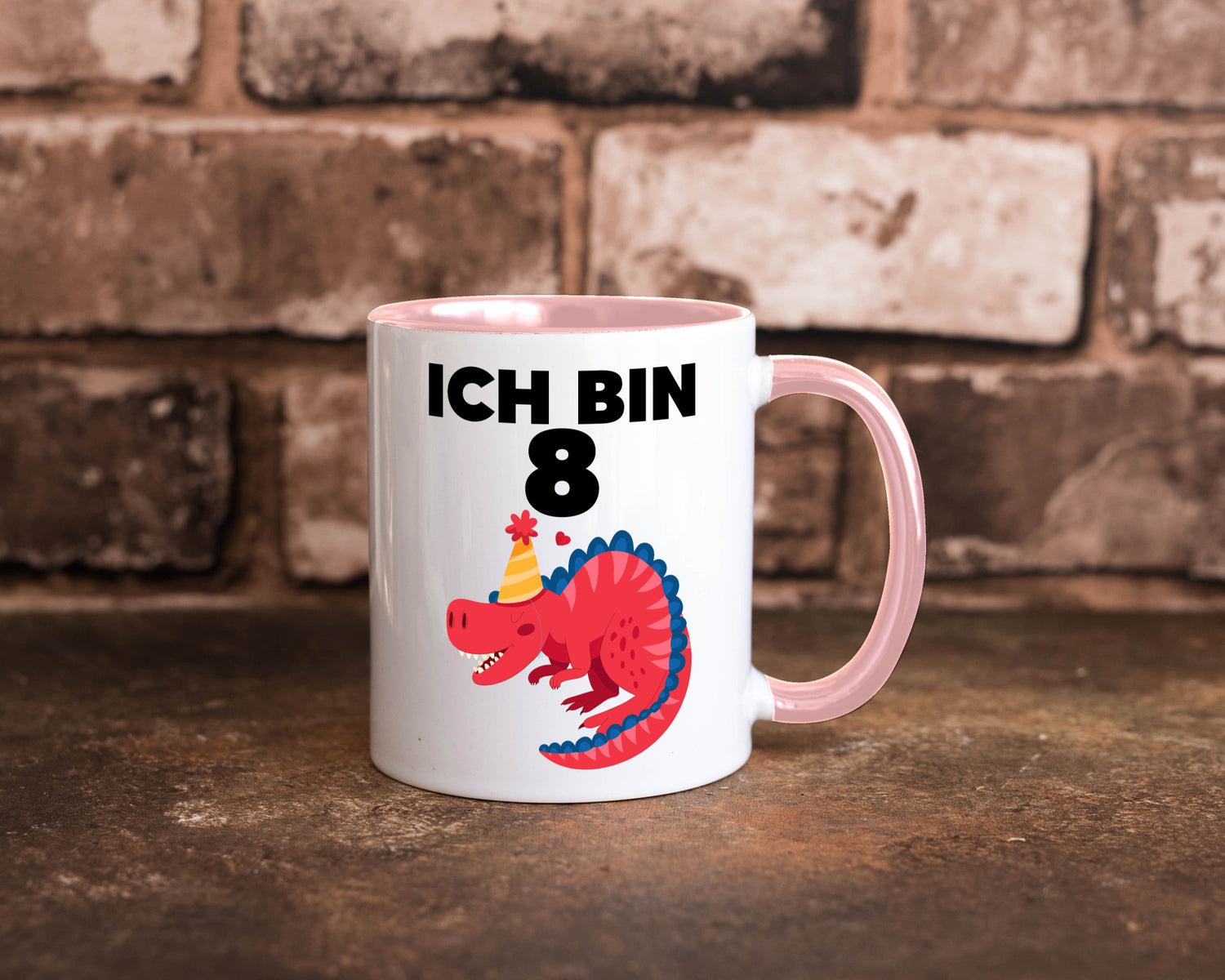8. Geburtstag | Dino Dinosaurier 8 Jahre lustig Geschenkidee Geschenk Tasse