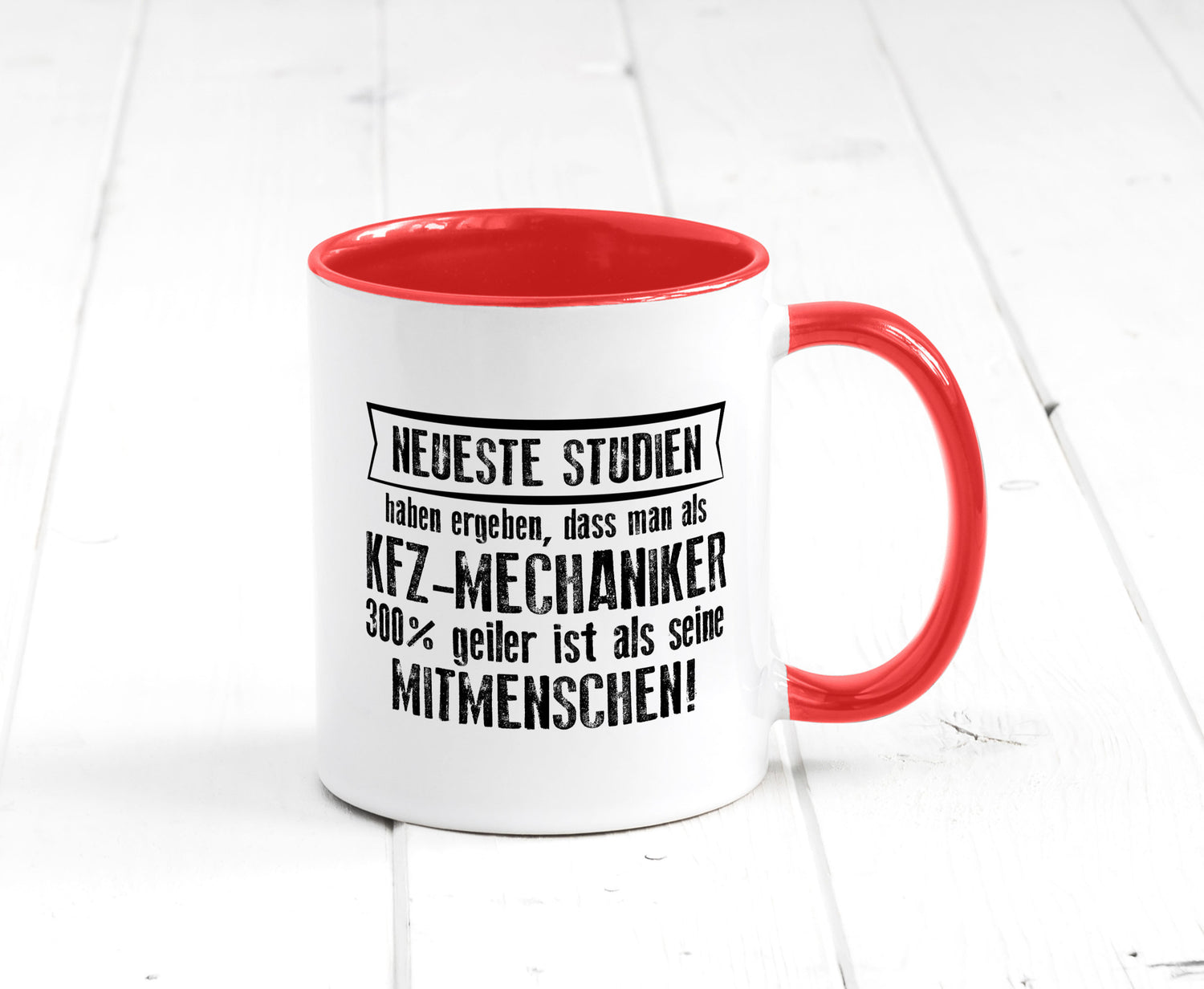 Neuste Studien: KFZ-Mechaniker | Werkstatt Mechaniker Geschenkidee Humor Tasse