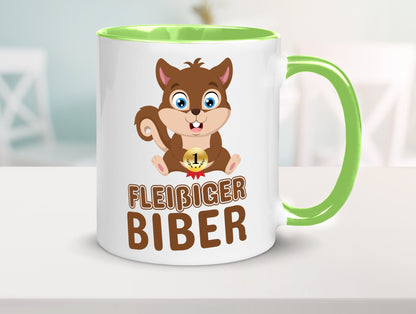 Fleißiger Biber | Motiv Tasse Kinder Geburtstag lustig Geschenkidee Geschenk