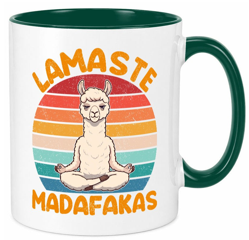 Lamaste | Madafakas Lama Vintage Humor Geschenkidee Tasse