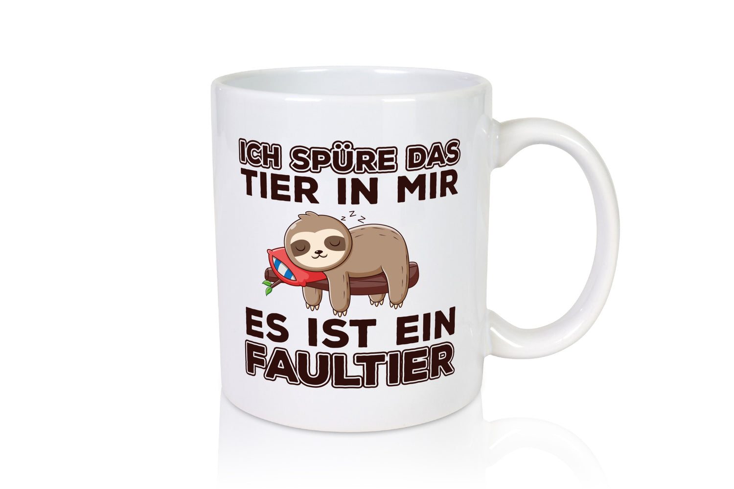Faultier Spruch | Statement Tasse Morgenmuffel faul Humor Tierliebhaber