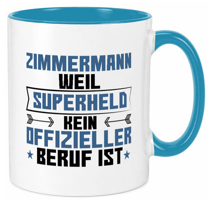 Superheld Zimmermann | Handwerker Holzbau Geschenk Humor Geschenkidee lustiger