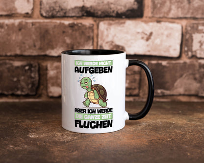 Ich geb nicht auf werde aber fluchen | Schildkröte Joggen v2 Humor Geschenkidee