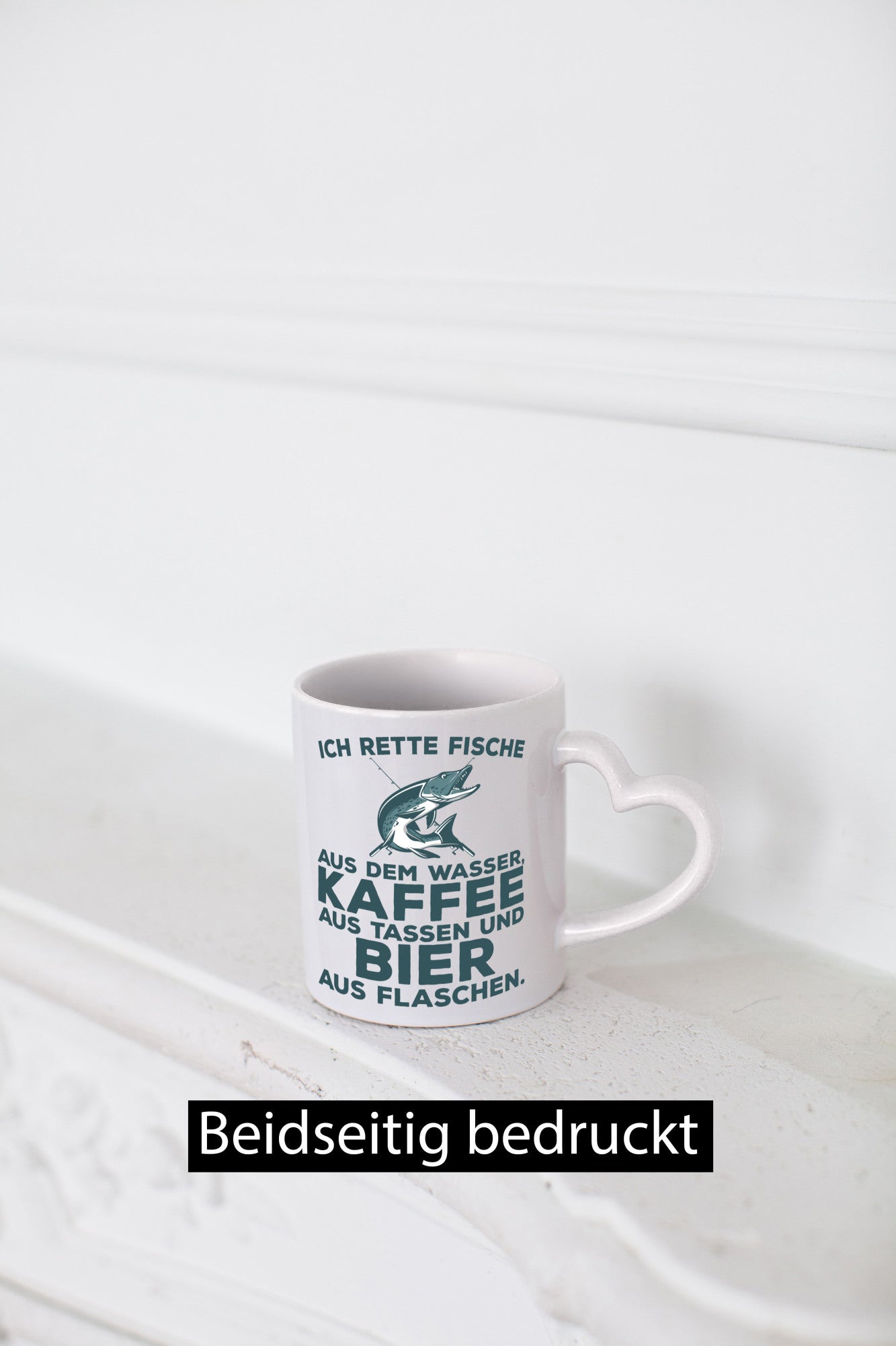 Ich rette Fische | Angler Tasse Biertrinker Humor Geschenkidee