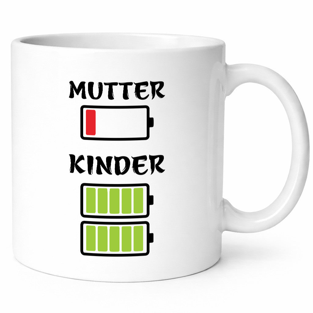 Mutter akku leer | Kinder voll Muttertag Geschenk Familie Geschenkidee lustiger