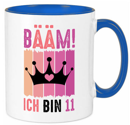 11. Geburtstag | 11 Jahre Bääm ich bin Krone Humor Geschenkidee Tasse