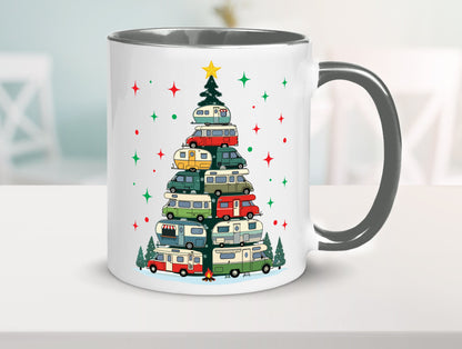 Camper | Camping Weihnachten Fahrzeuge Baumlichter v2 lustig Humor Geschenkidee