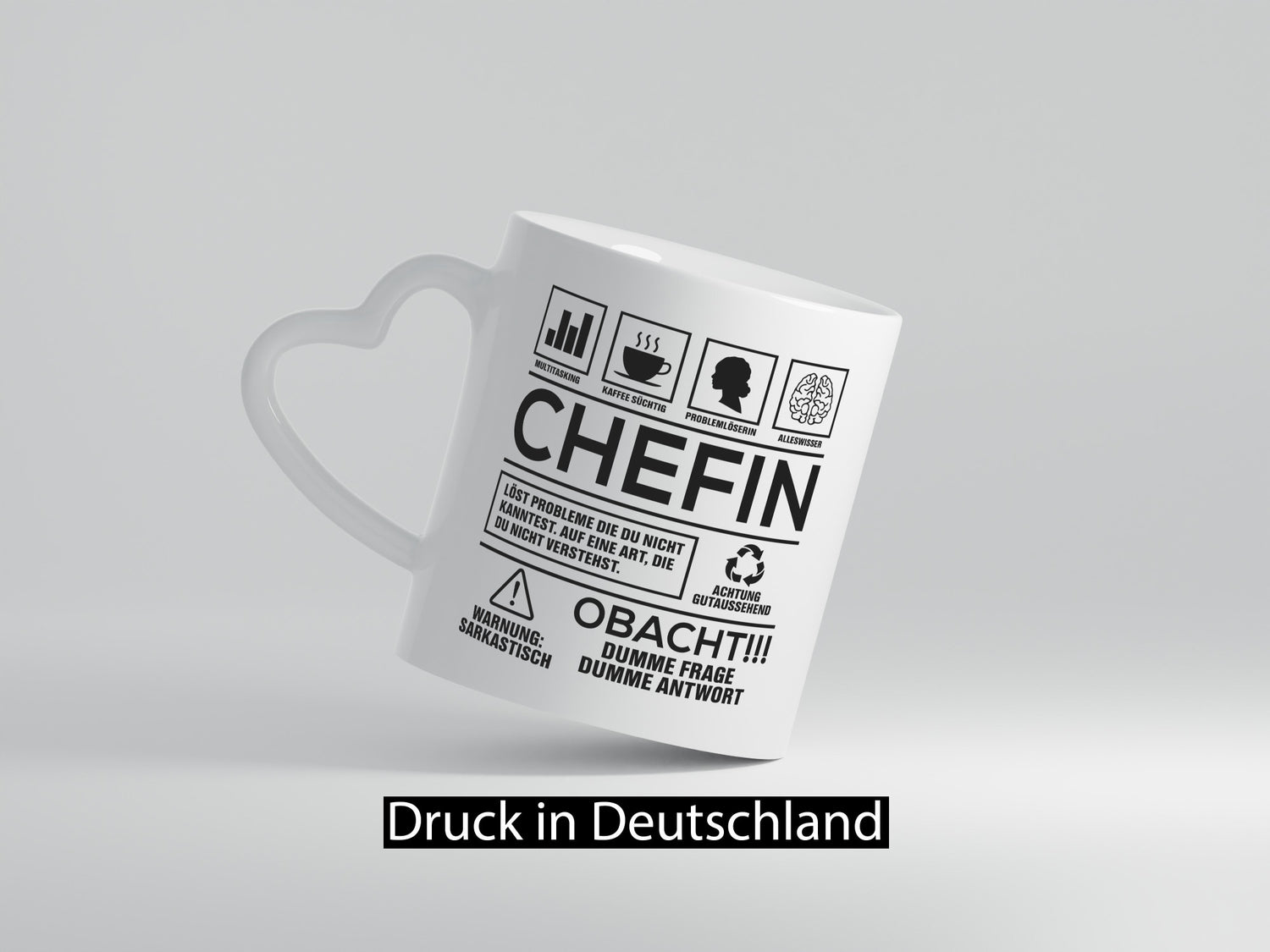 Achtung Probleme Chefin | Führungskraft Vorgesetzte Geschenkidee Arbeit
