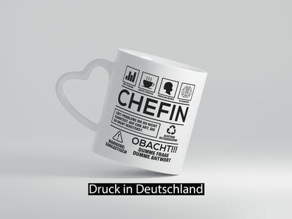 Achtung Probleme Chefin | Führungskraft Vorgesetzte Geschenkidee Arbeit