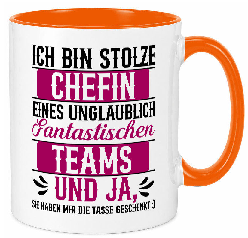 Stolze Chefin | Tolles Team Mitarbeiter lustig Arbeit Kollegen Büro Geschenk