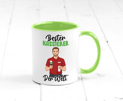 Bester Kassierer v2 Geschenkidee Humor Tasse