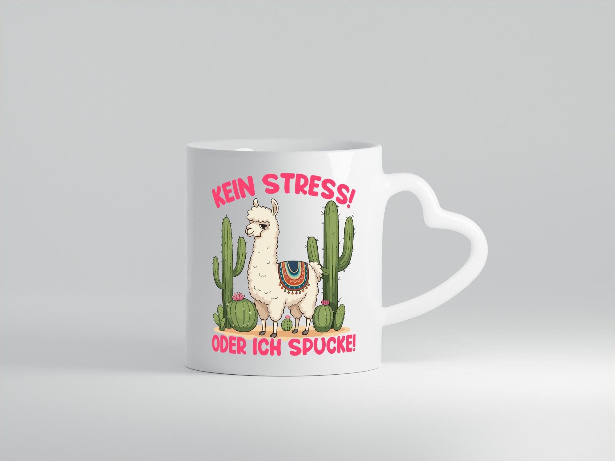 Kein stress oder ich Sprucke | Lama Alpaka Humor Geschenkidee Tasse