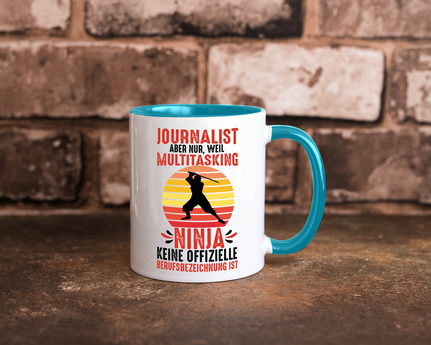 Journalist weil Multitasking Ninja kein Beruf ist Geschenk Arbeit Kollegen Büro