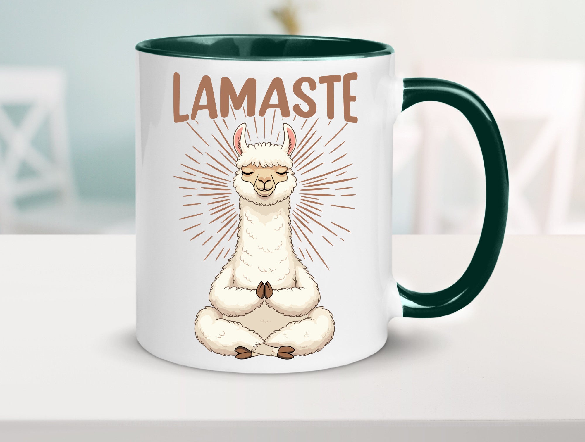 Lamaste | Lama Namaste lustiger Spruch Geschenk Humor Geschenkidee Tasse
