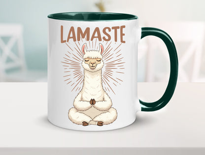 Lamaste | Lama Namaste lustiger Spruch Geschenk Humor Geschenkidee Tasse